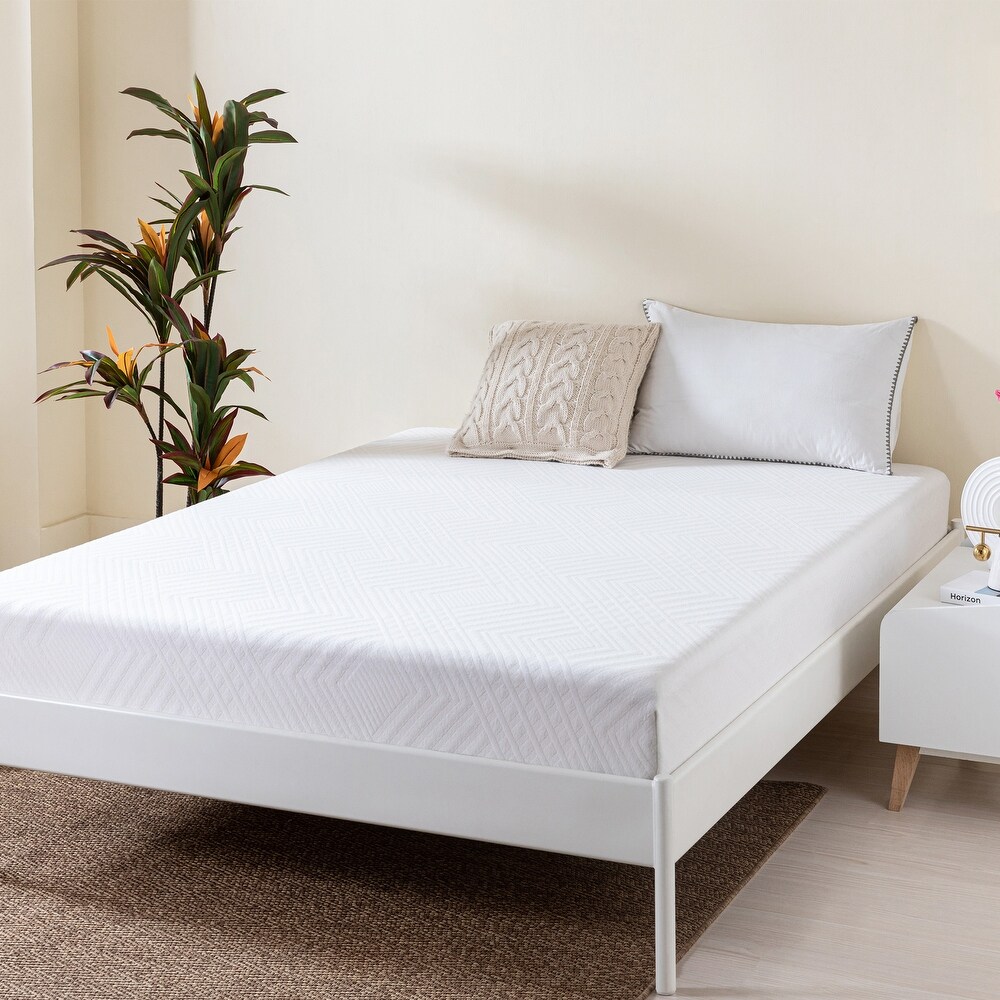 Green Tea Infused Memory Foam Mattress  8 inch Gel Memory Foam Mattress for a Cool Sleep  Bed in a Box