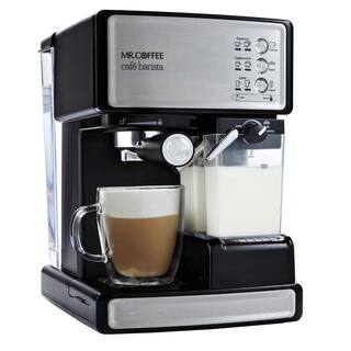 Mr. Coffee 1-Cup Cafe Barista in Black Stainless Steel BVMCECMP1000RB