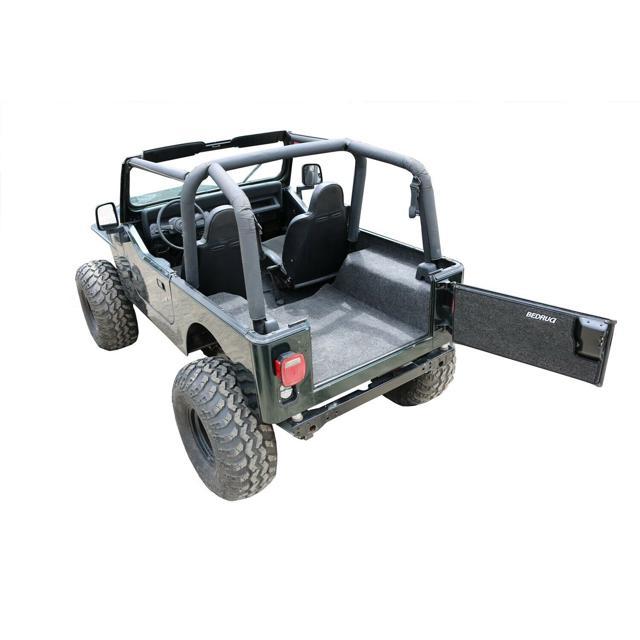 Bedrug BRYJ87R Jeep Bedrug 87-95 Jeep YJ Rear Kit 4 Pc Cargo Kit (Inc Tlgte and Cargo Liner)