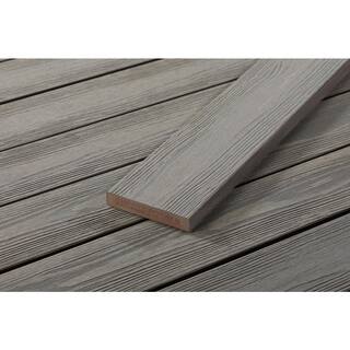 FORTRESS Apex 1 in. x 6 in. x 8 ft. Alaskan Driftwood Grey PVC Square Deck Boards (2-Pack) 252060823