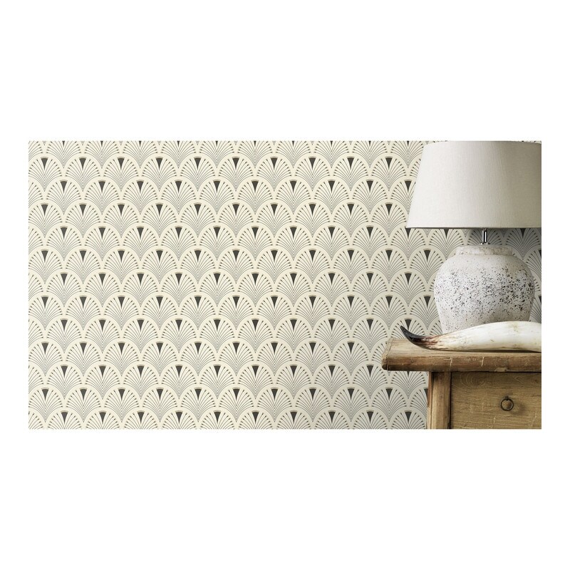 Ruhlmann Cream Fan Wallpaper   20.5 x 396 x 0.025