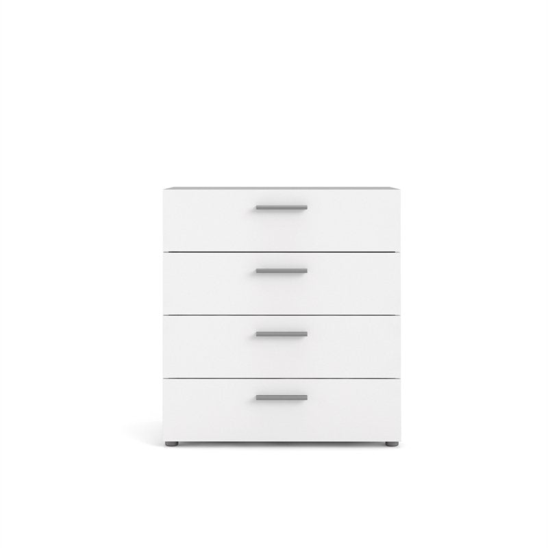 Pemberly Row 4 Drawer Chest in White