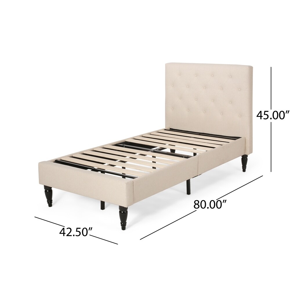 Atterbury Twin size Contemporary Tufted Platform Bed by Christopher Knight Home