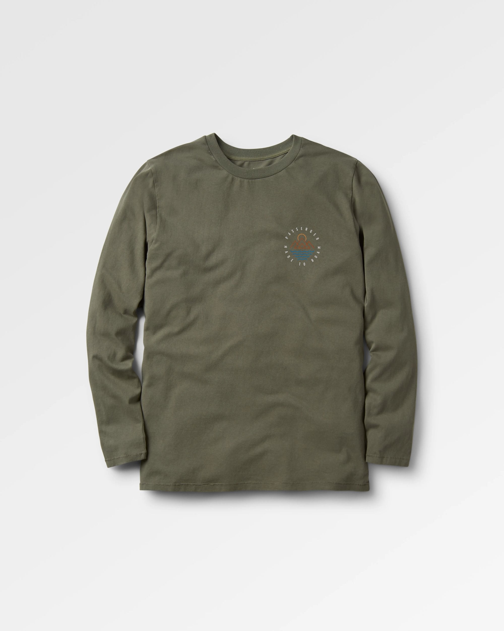 Escapism Recycled LS T-Shirt - Dusty Olive