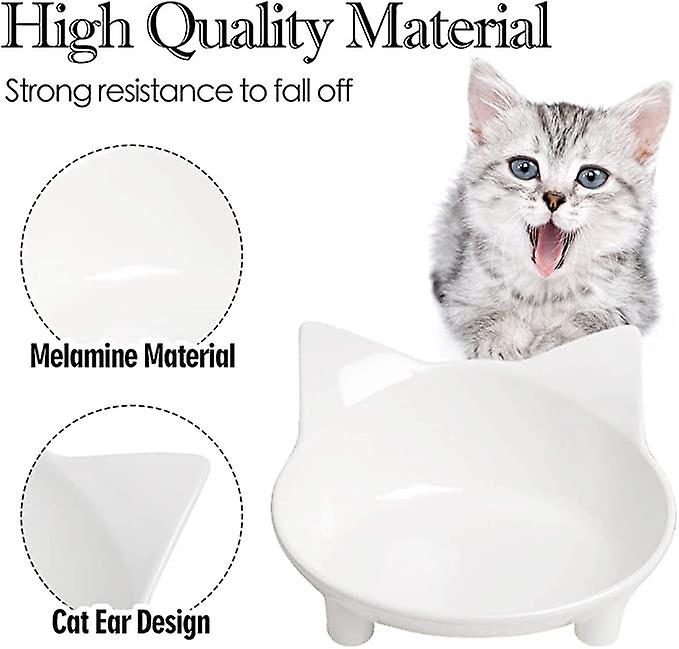 Cat Bowls Non Slip Cat Food Bowls，pet Bowl Shallow Cat Water Bowl To Stress Relief Of Whisker Fatigue，dog Bowl Cat Feeding Wide Bowls For Puppy Cats S