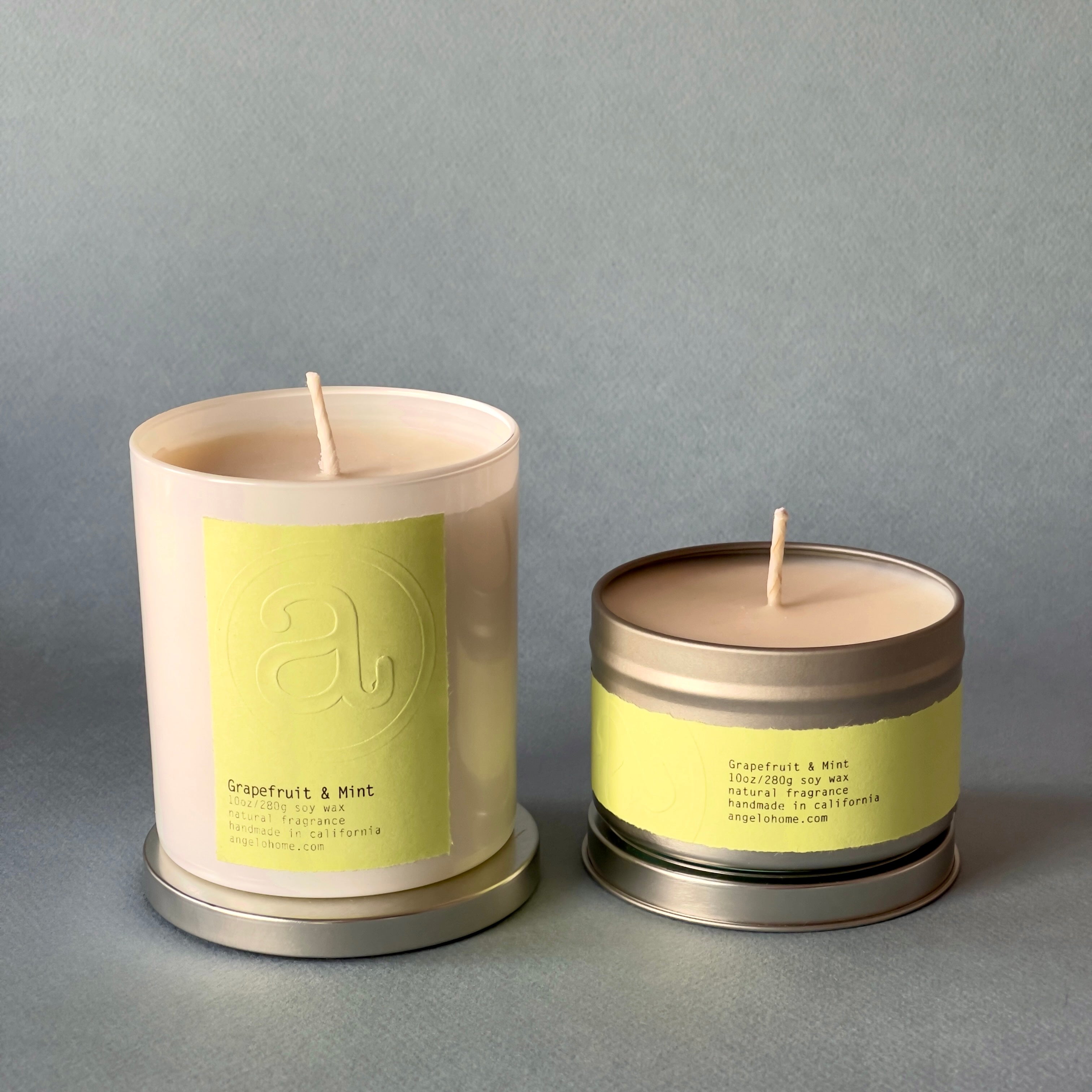 angelo:HOME Grapefruit & Mint Scented Candle