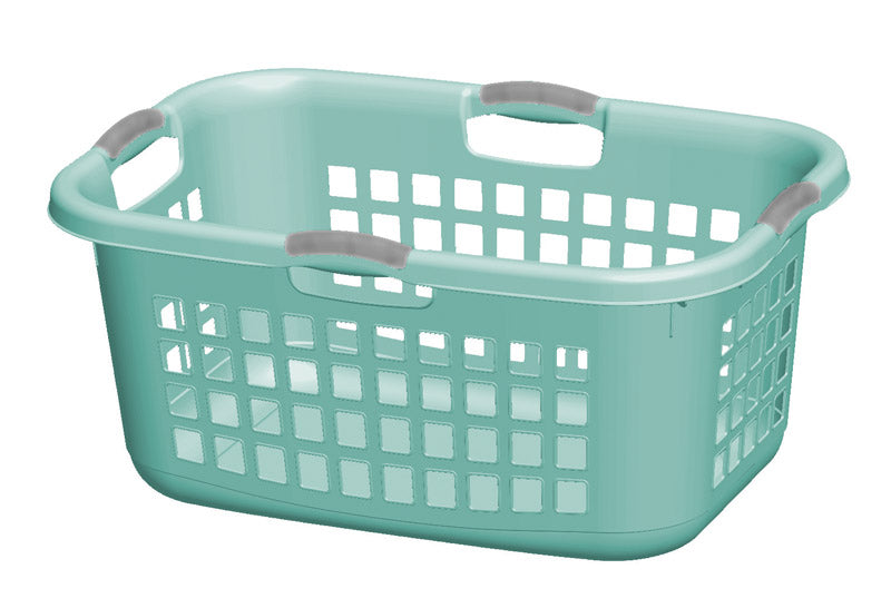 LAUNDRY BASKET AQUA