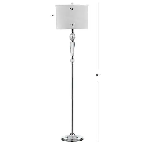 SAFAVIEH Lighting 60-inch Crystal Savannah Floor Lamp - 14