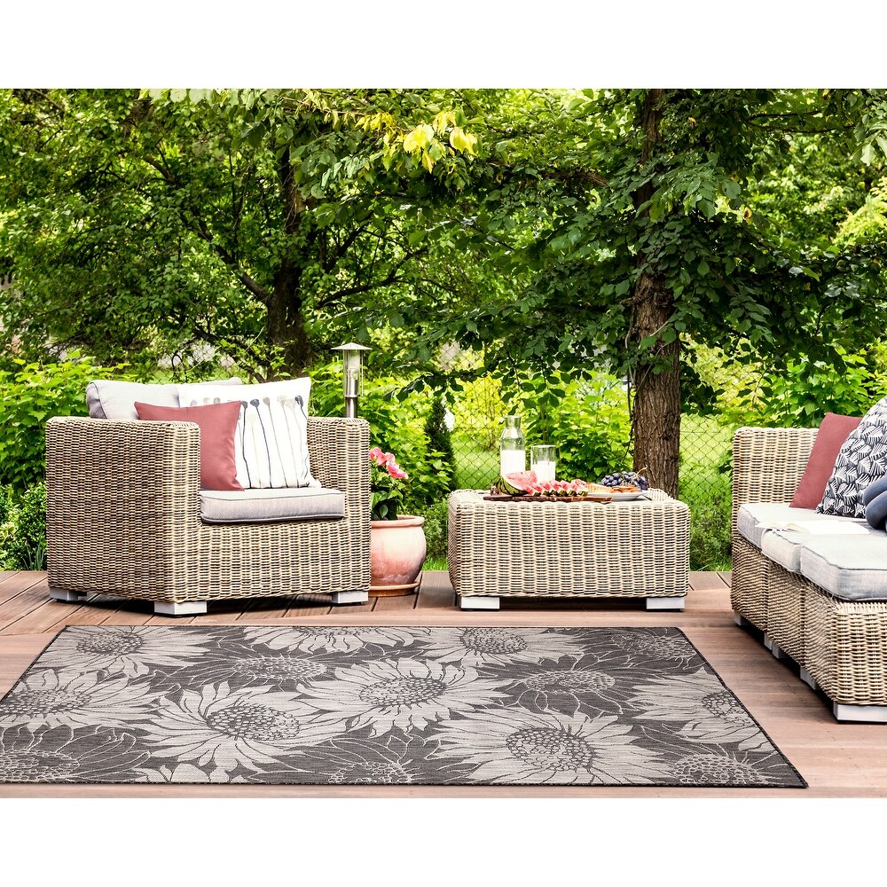 Liora Manne Carmel Sunflower Field Indoor/Outdoor Rug