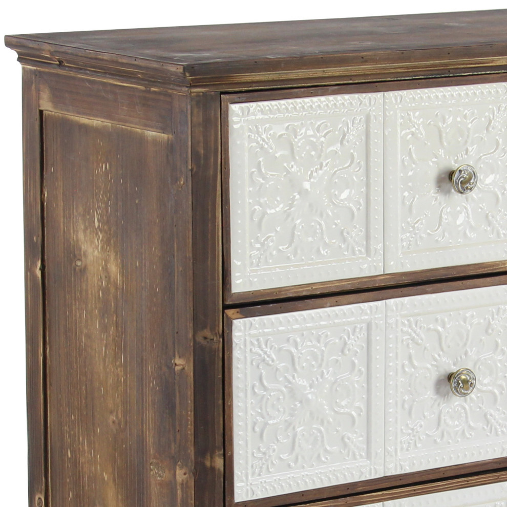 Brown Chinese fir wood Farmhouse Cabinet 42974   Farmhouse   Accent Chests And Cabinets   by Brimfield  ampMay  Houzz