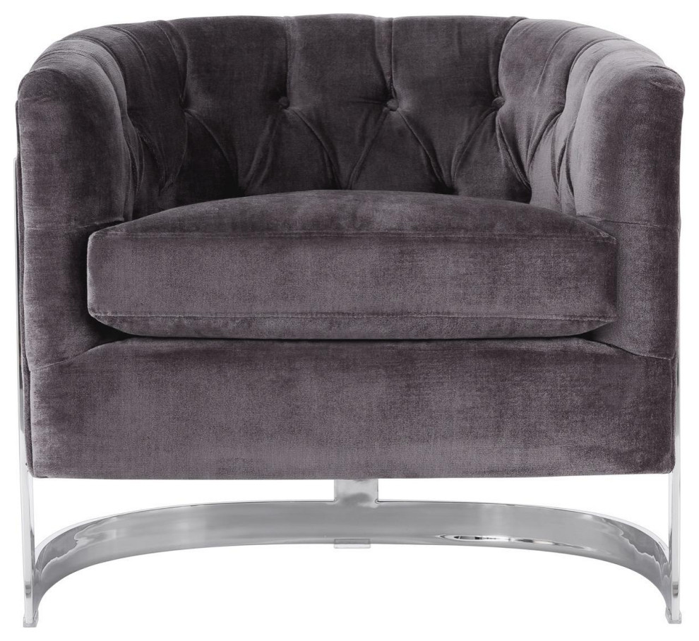 Aiken Velvet Chair   Contemporary   Armchairs And Accent Chairs   by V.S.D Furniture  Houzz