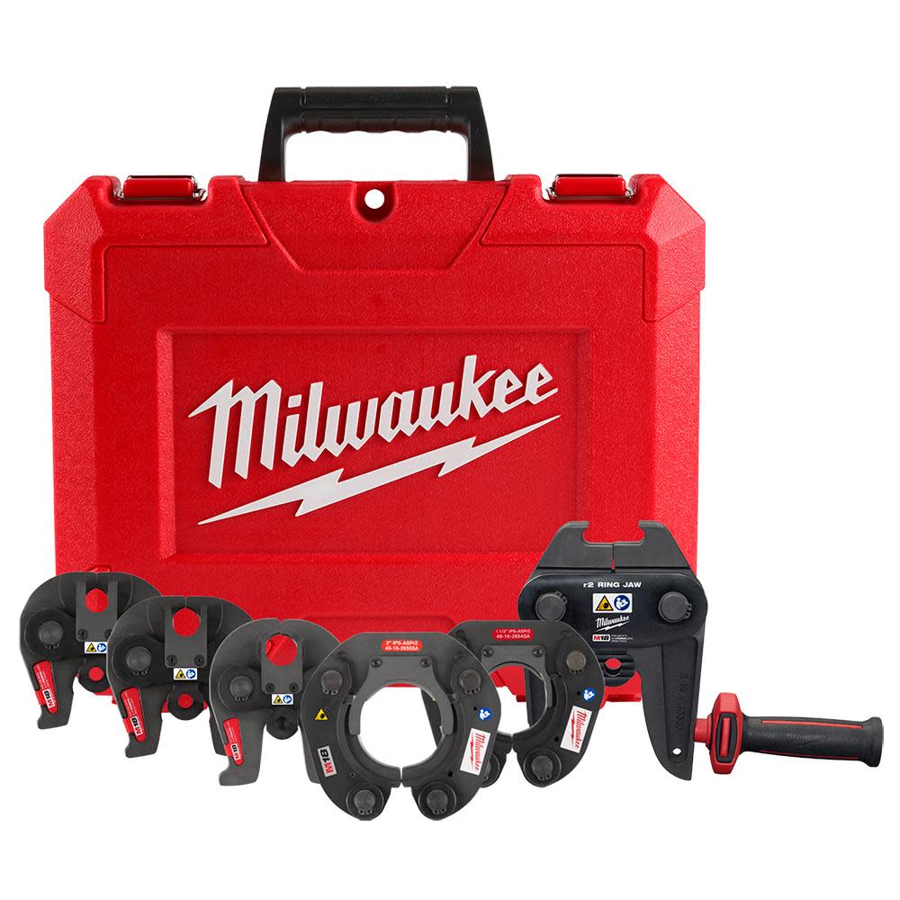 Milwaukee 1/2 2 IPS-ASP Press Jaw and Ring Kit for M18 FORCE LOGIC Long Throw Press Tool 49-16-2691SA from Milwaukee