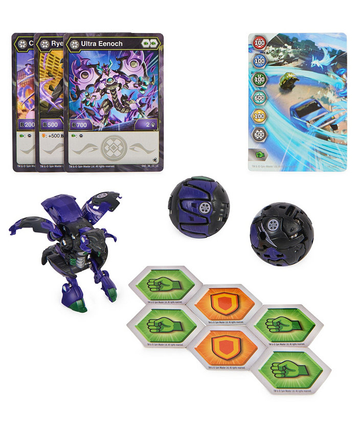 Bakugan Legends Starter 3-Pack  Eenoch Ultra with Cimoga and Ryerazu  Collectible Action Figures  Ages 6 and up