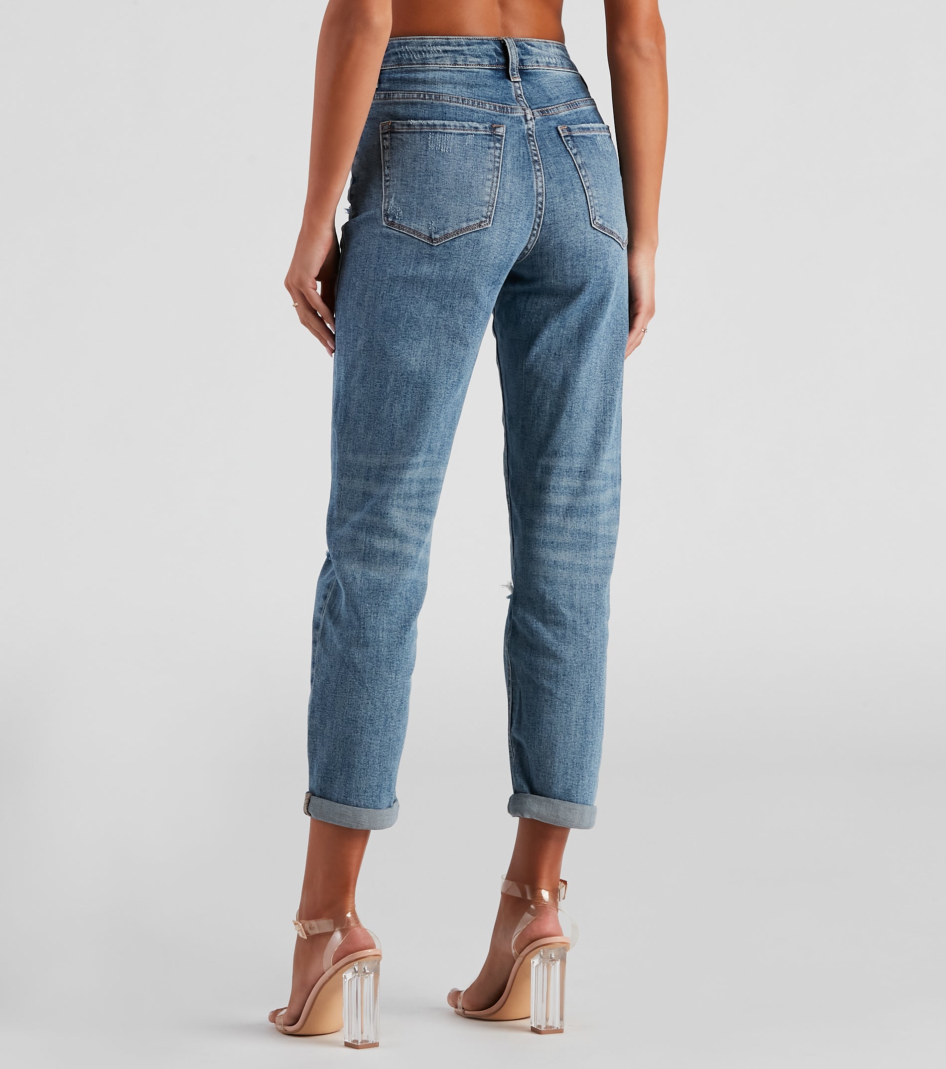 Amanda High-Rise Boyfriend Jeans by Windsor Denim