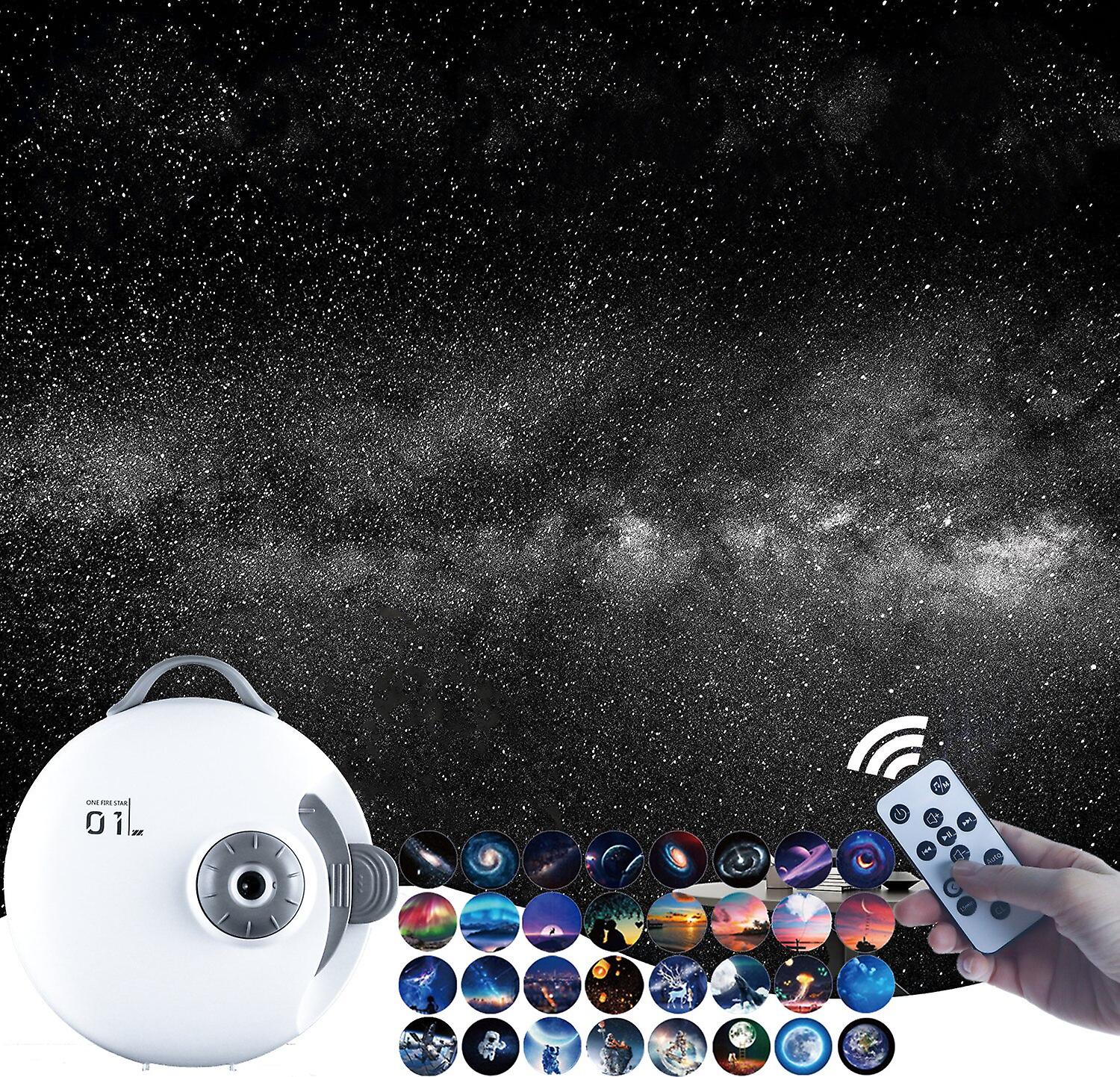 32 In 1 Galaxy Planetarium Projector 360 Rotating Remote Bluetooth Music Star Night Lights For Kids Room Ceiling Home Theater