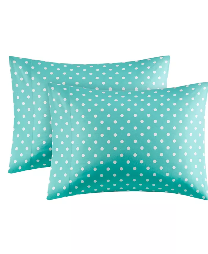 Mi Zone Polka Dot Cotton 3-Pc. Sheet Set， Twin