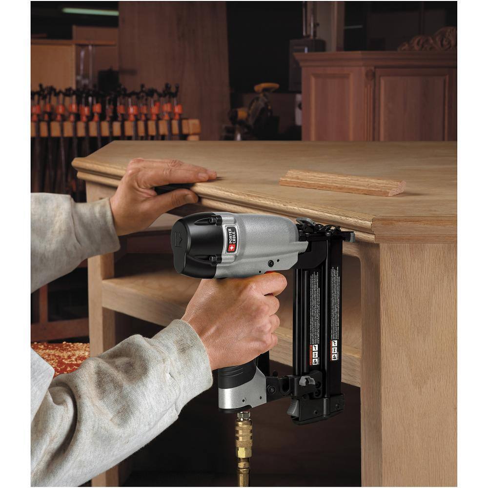 Porter-Cable Pneumatic 18-Gauge Brad Nailer Kit and 18-Gauge Brad Nail Project Pack (900 per Box) BN200CBN18PP