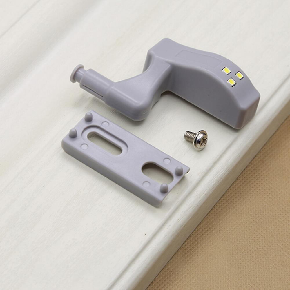 White 1 Universal Cabinet Hinge Led Sensor Light For Kitchen Living Room Bedroom Cupboard Closet Wardrobe Lamp