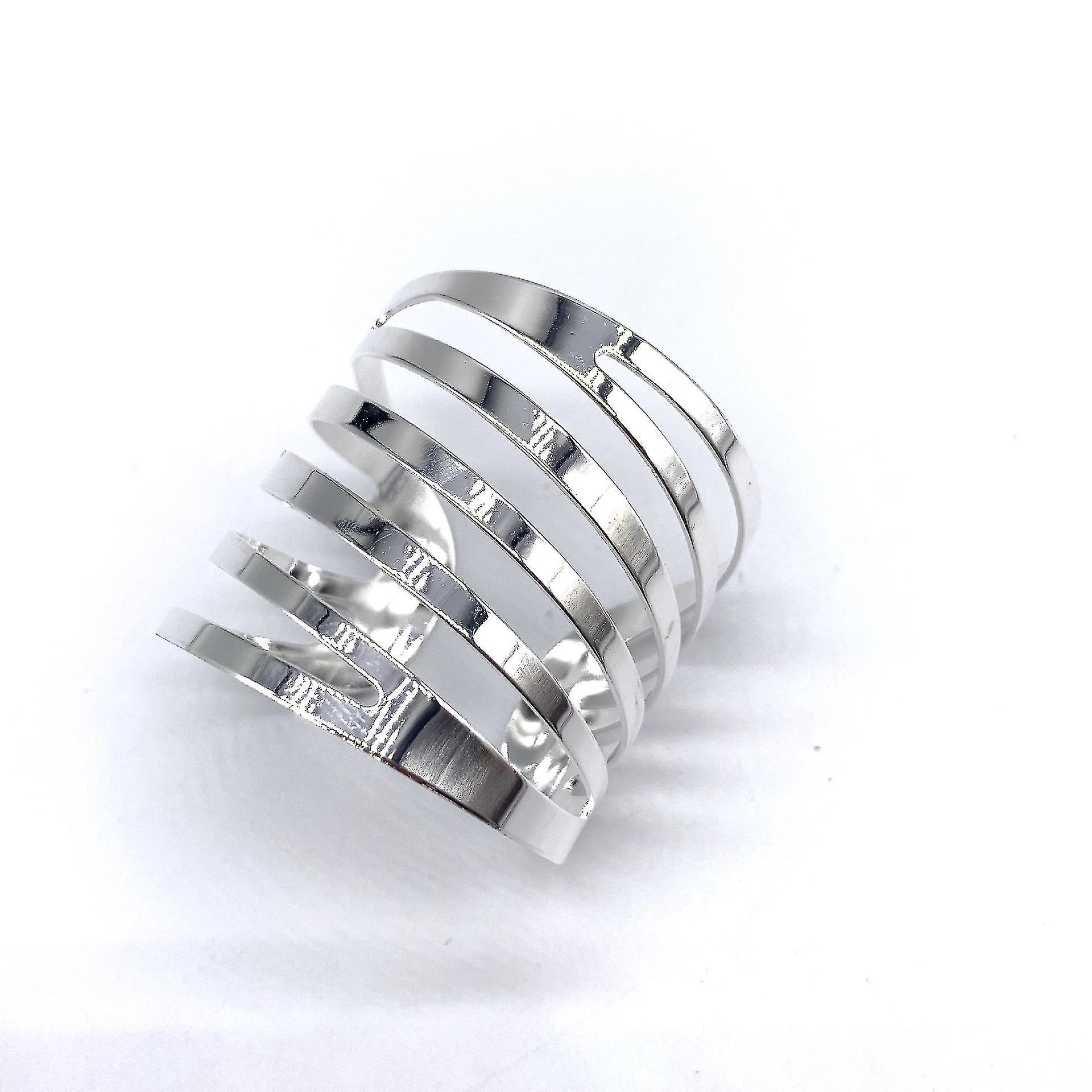 12pcs Sliver Napkin Rings Metal Spiral Buckles Alloy Napkin Rings Napkin Holder Ring