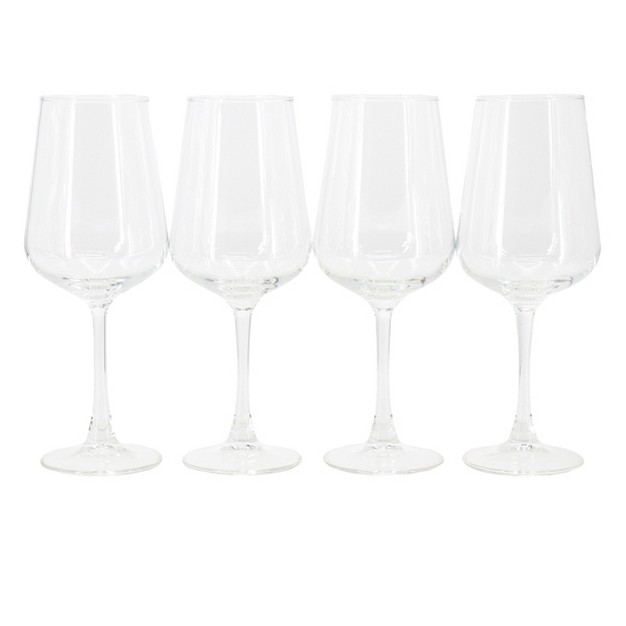 Gibson Home Belinni 4 Piece 15 4 Ounce Classic Wine Glass Set