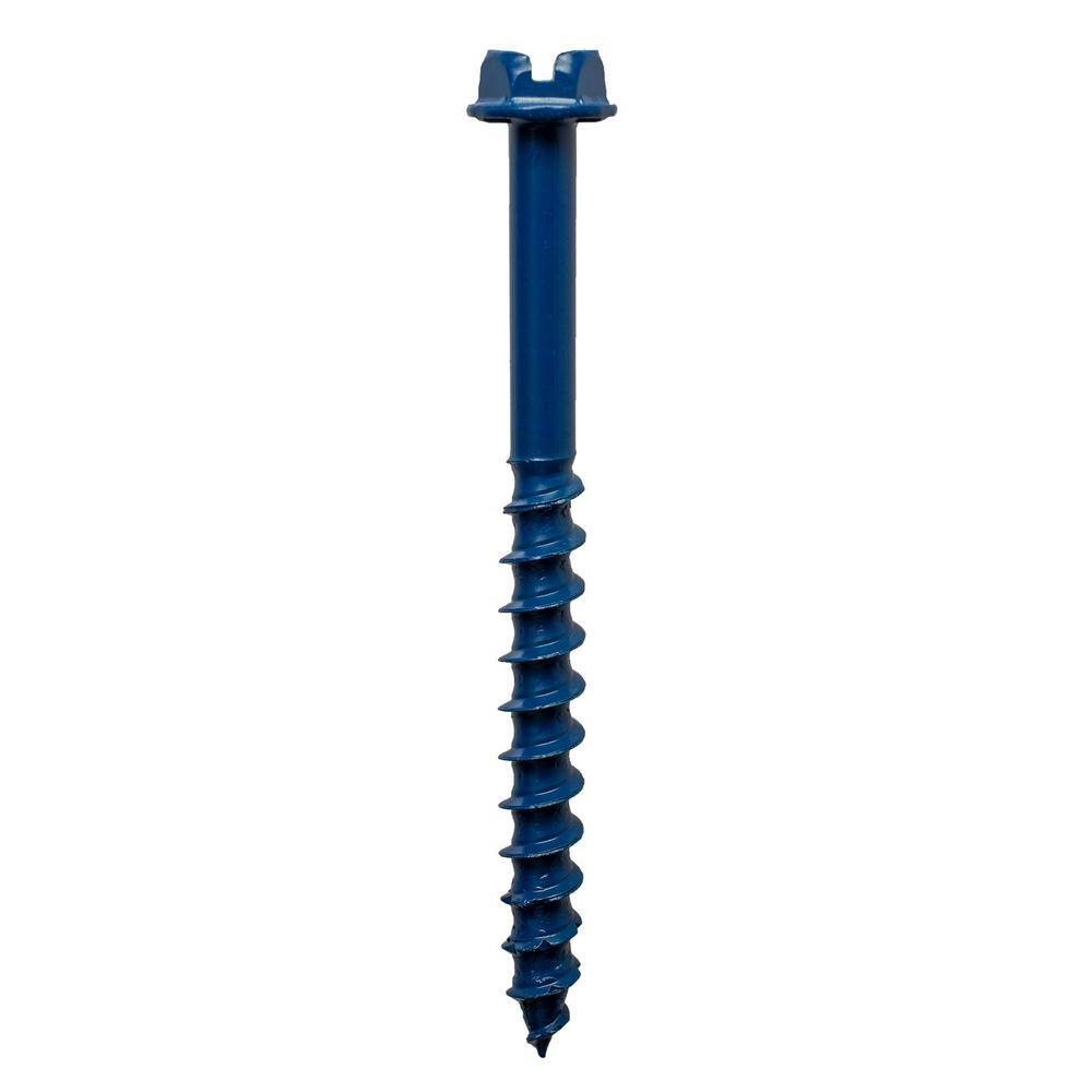 Simpson Strong-Tie 14 in. x 2-34 in. Hex Head Titen Turbo Concrete Screws (200-Pack) TNT25234HR200