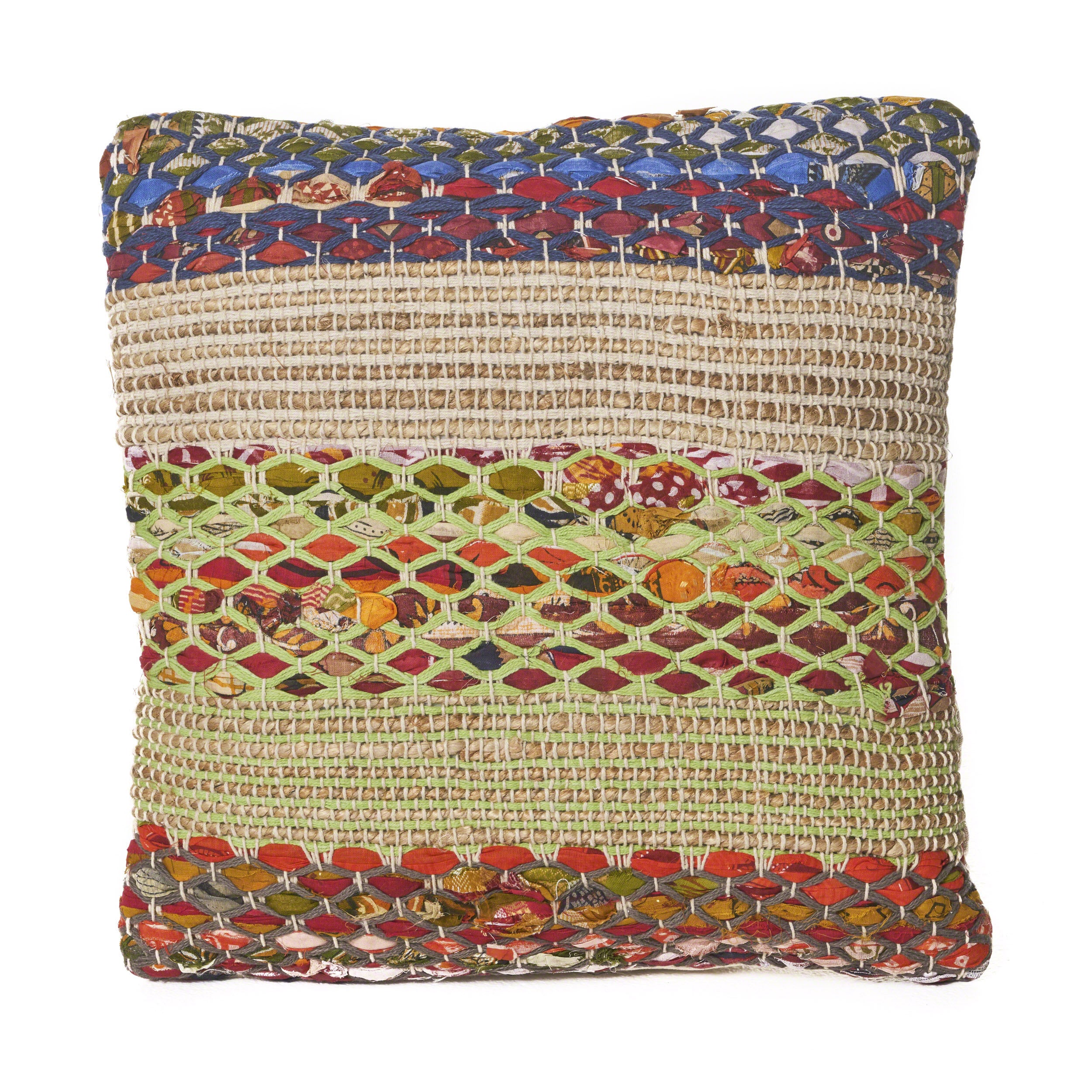 Layson Handcrafted Boho Fabric Pillow