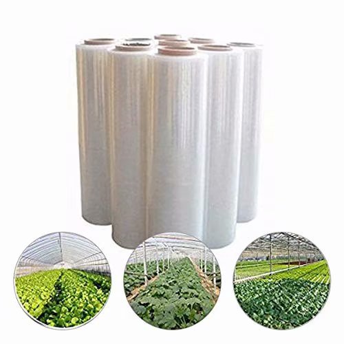 Agfabric 3.1Mil Plastic Covering Clear Polyethylene Greenhouse Film UV Resistant for Grow Tunnel and Garden Hoop, Plant Cover&Frost Blanket for Season Extension, Keep Warm and Frost Protection,12x75ft