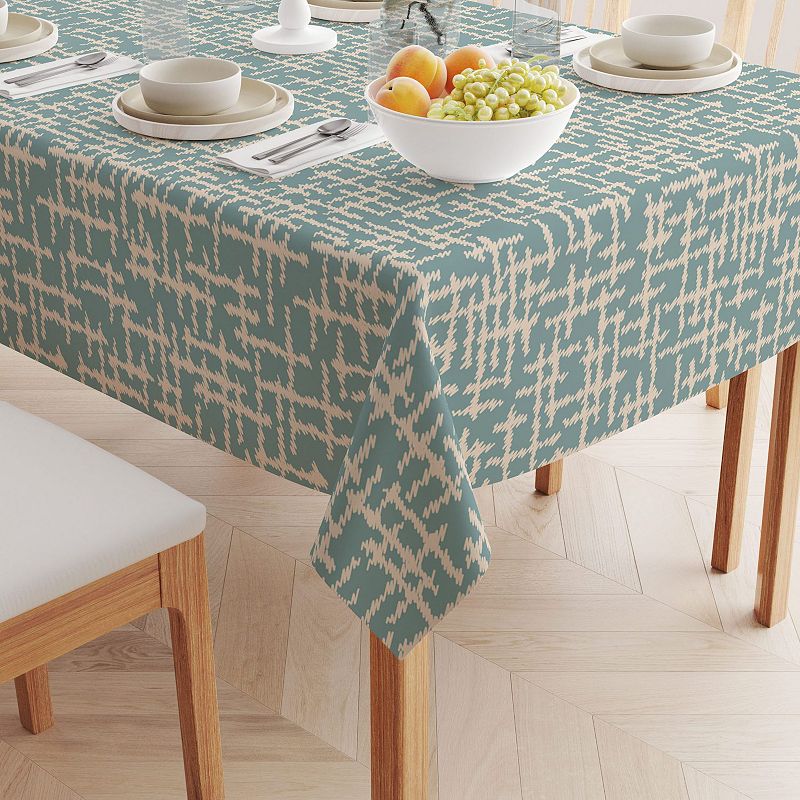 Square Tablecloth， 100% Polyester， 54x54， Abstract Sketch