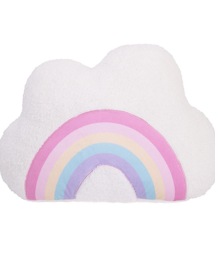 NoJo Rainbow Decorative Shaped Pillow， 14.75