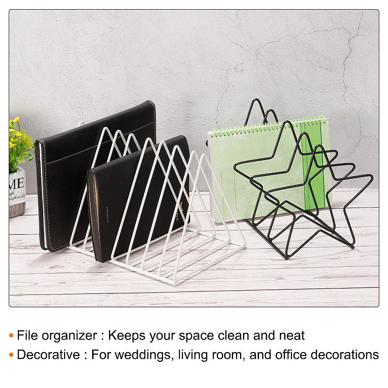 Triangle File Organizer for Wedding Living Room Office Decoration