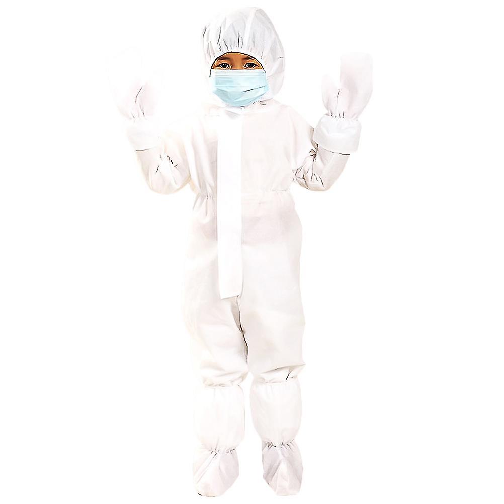 Security Protection Clothes Disposable Coverall Dust-proof Clothing Nonwovens Breathable Isolation Clothes Labour Suit One-pieces Costume For Kids Chi