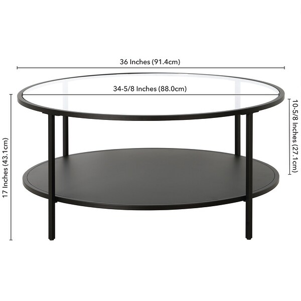 Sivil 36'' Wide Round Coffee Table