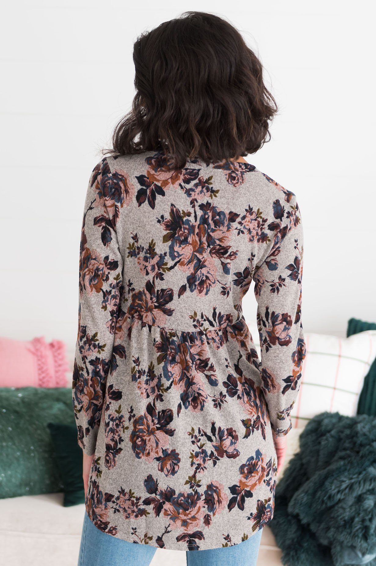 Floral Sensation Modest Blouse