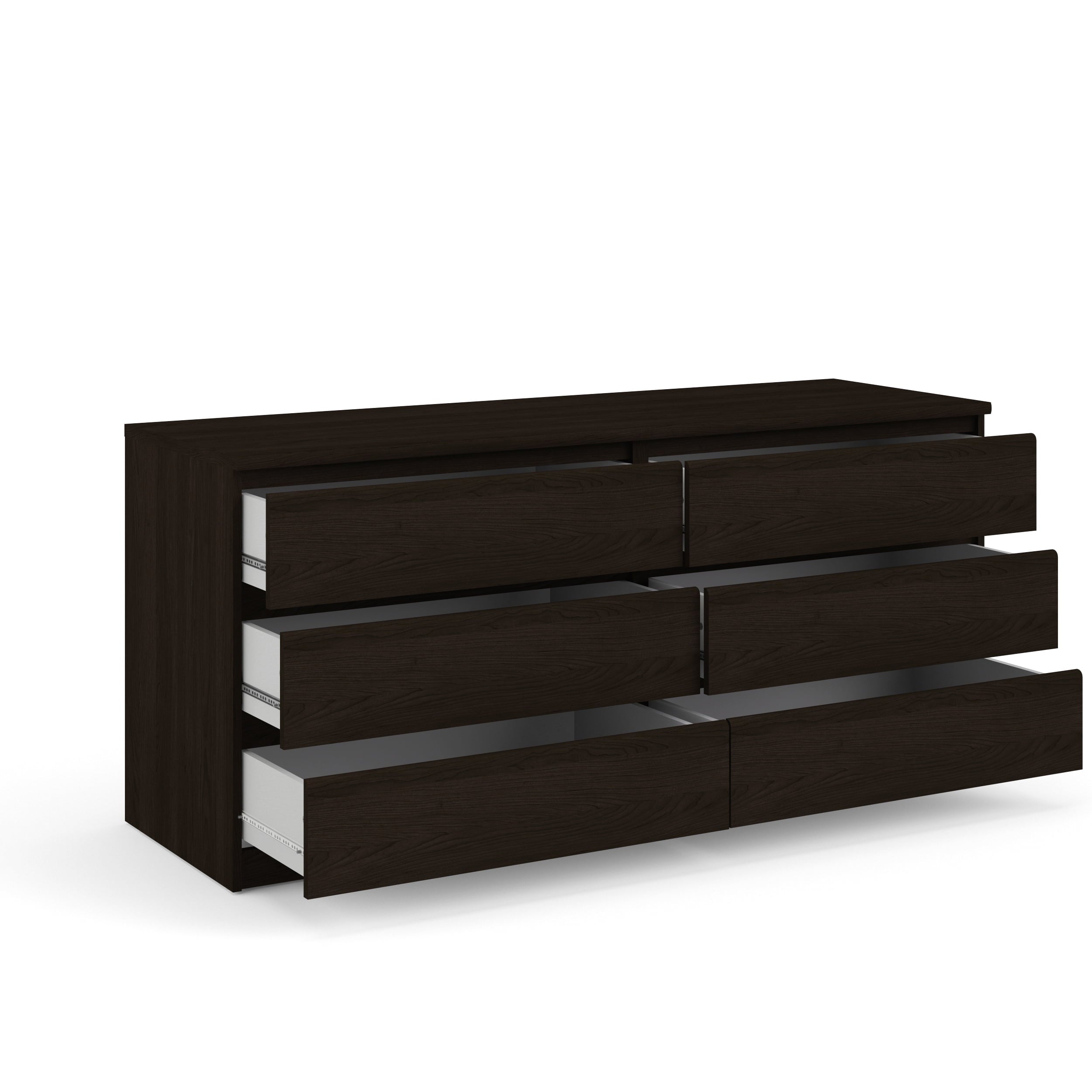 Tvilum Laguna 6-Drawer Double Dresser, Coffee