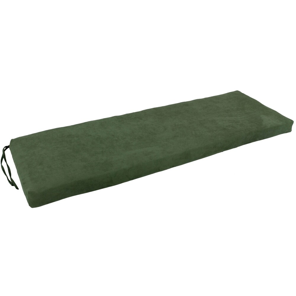 Microsuede Indoor Bench Cushion (57   60   or 63 inches wide)