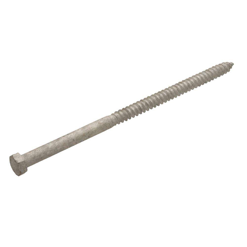 Everbilt 516 in. x 1-12 in. External Hex Hex-Head Lag Screws (25-Pack) 88670