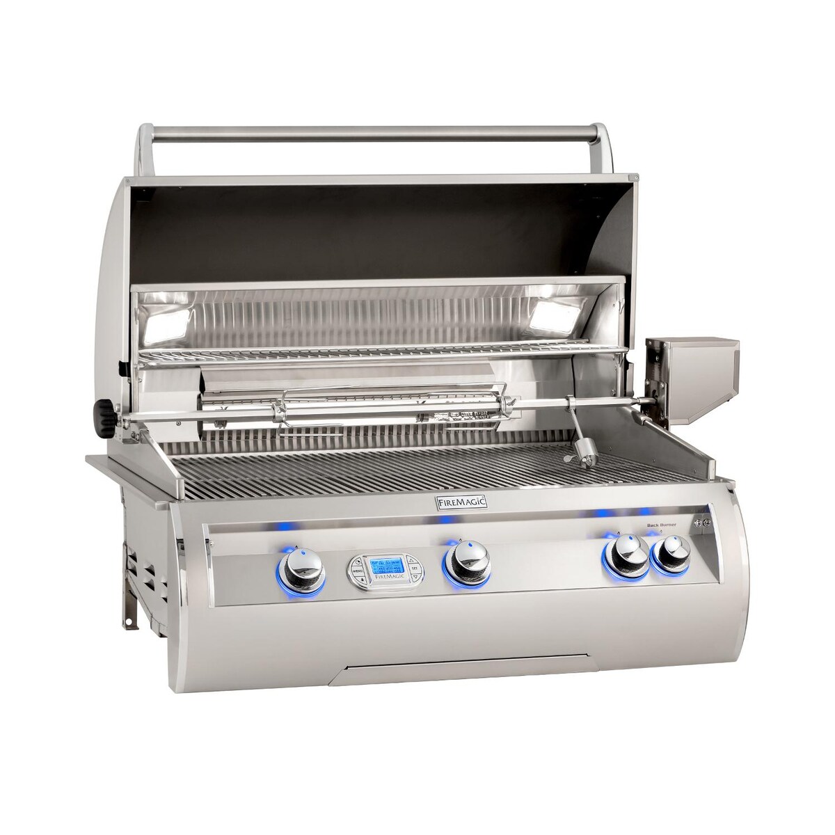 Fire Magic Echelon Diamond E790I 36-Inch Built-In Propane Gas Grill W/ One Infrared Burner， Rotisserie， and Digital Thermometer