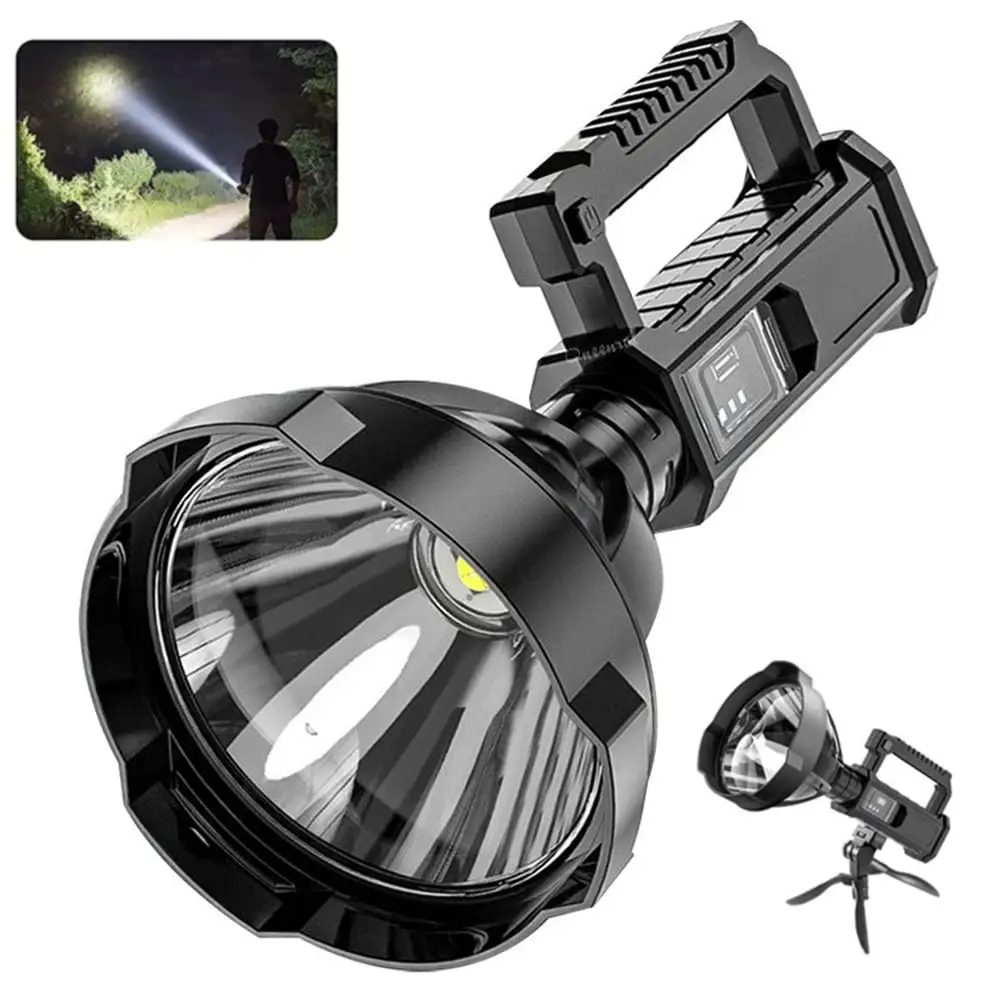 ⏰  Promotion 49% OFF - Rechargeable Handheld Spotlight Flashlight 90000 High Lumens