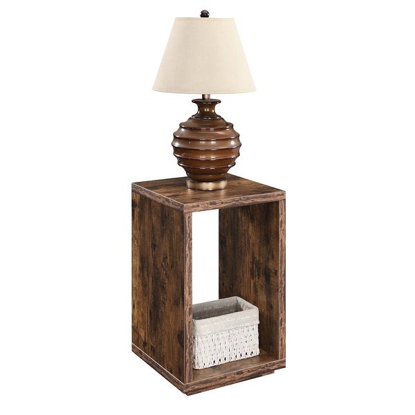 Porch and Den Woodshire End Table with Shelf