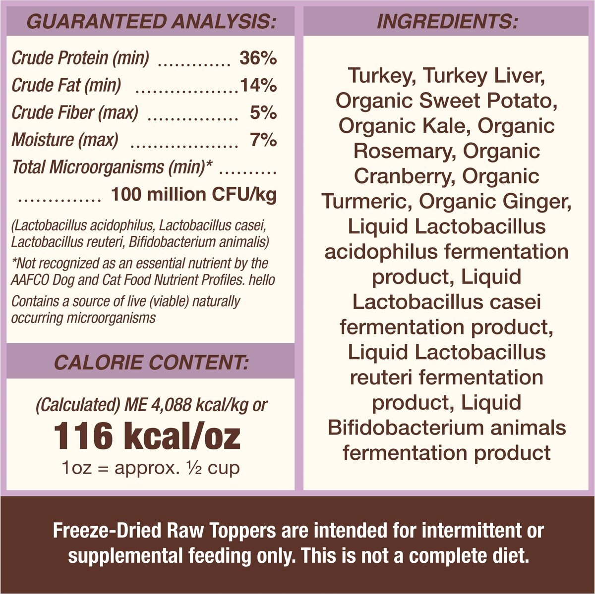 Primal Cupboard Cuts Turkey Grain-Free Freeze-Dried Raw Dog Food Topper