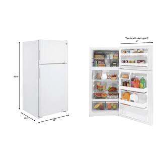 GE 16.6 cu. ft. Top Freezer Refrigerator in White ENERGY STAR GPE17CTNRWW