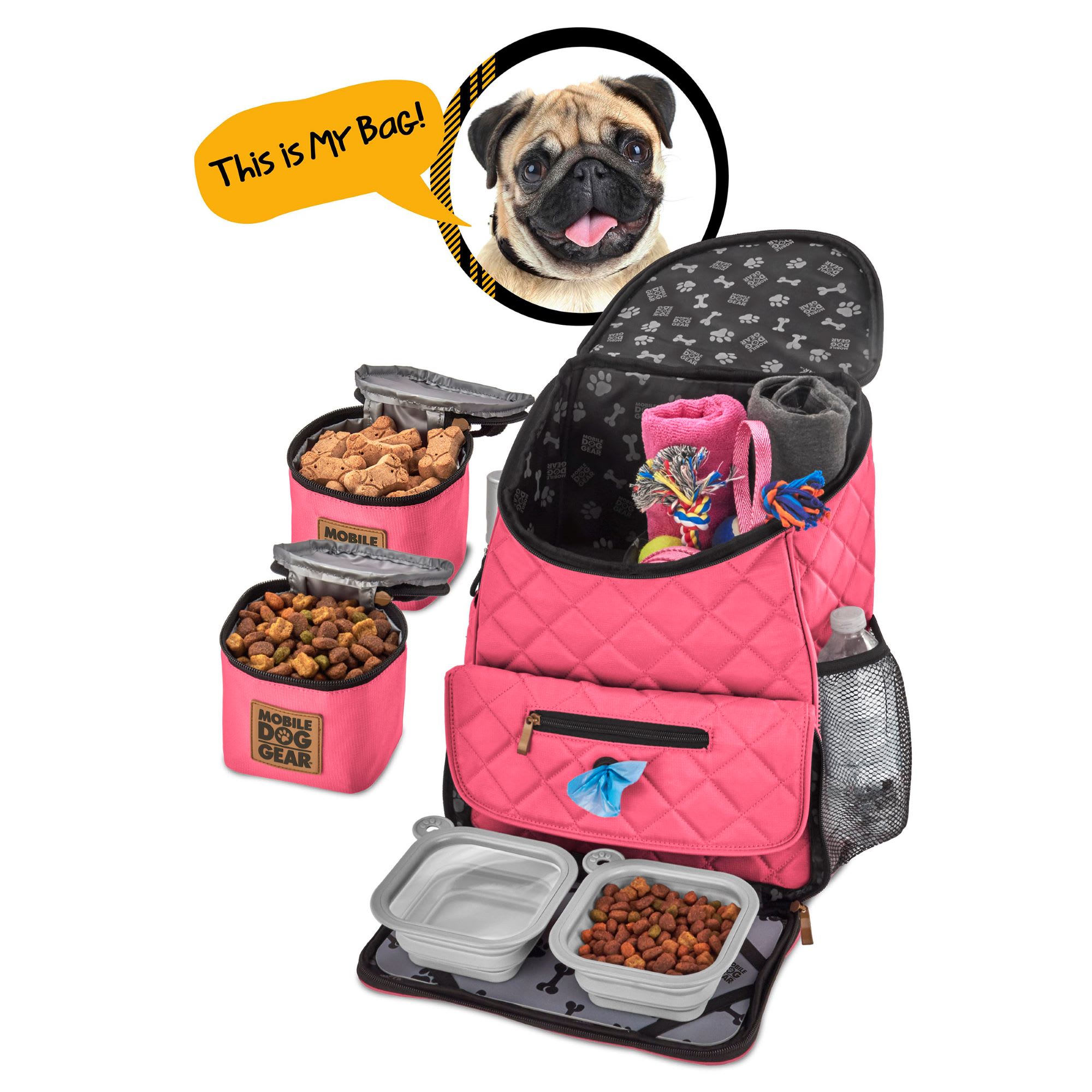 Mobile Dog Gear Pink Weekender Backpack