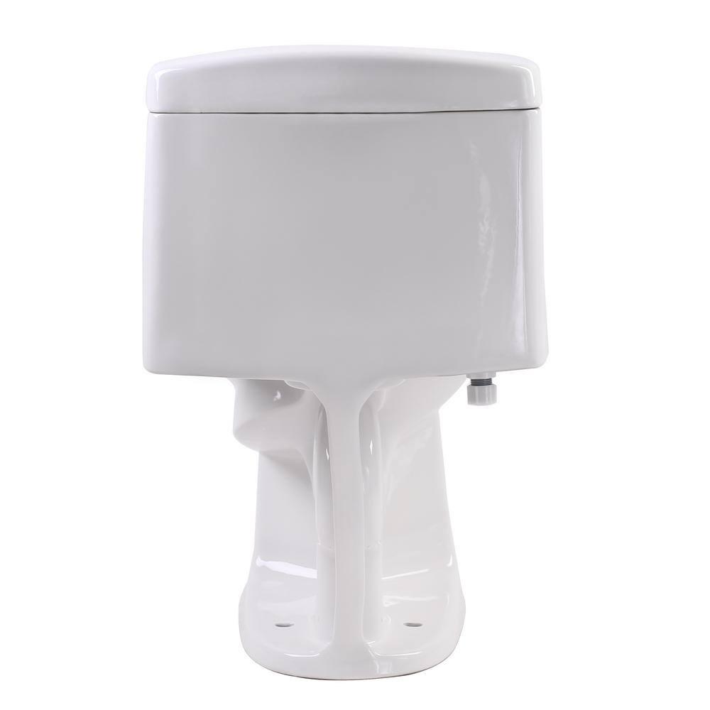 ANZZI Templar 1Piece 128 GPF Single Flush Elongated Toilet in White