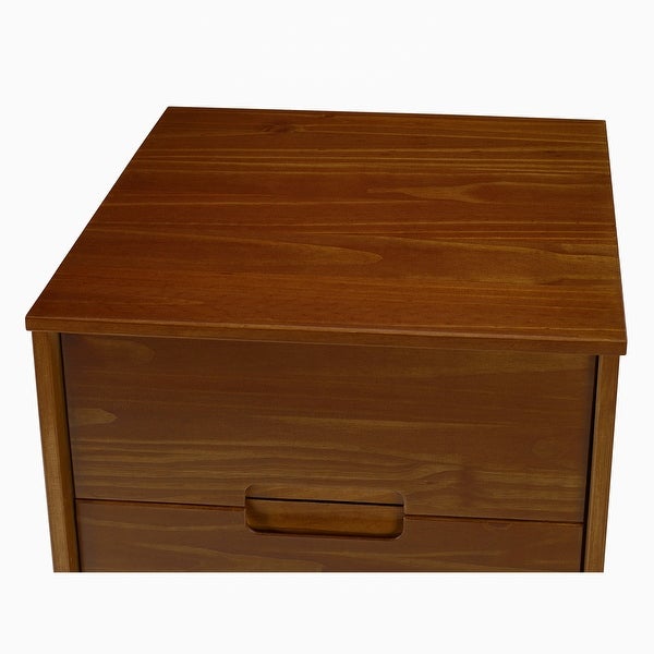 Sonoma 2-Drawer Nightstand， Walnut - - 36389687