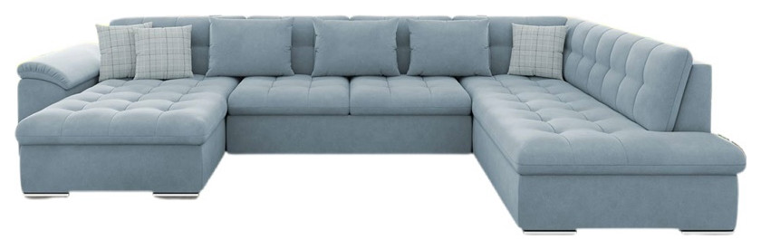 FRANCESCO Sectional Sleeper Sofa  Blue   Contemporary   Sleeper Sofas   by Table World  Houzz