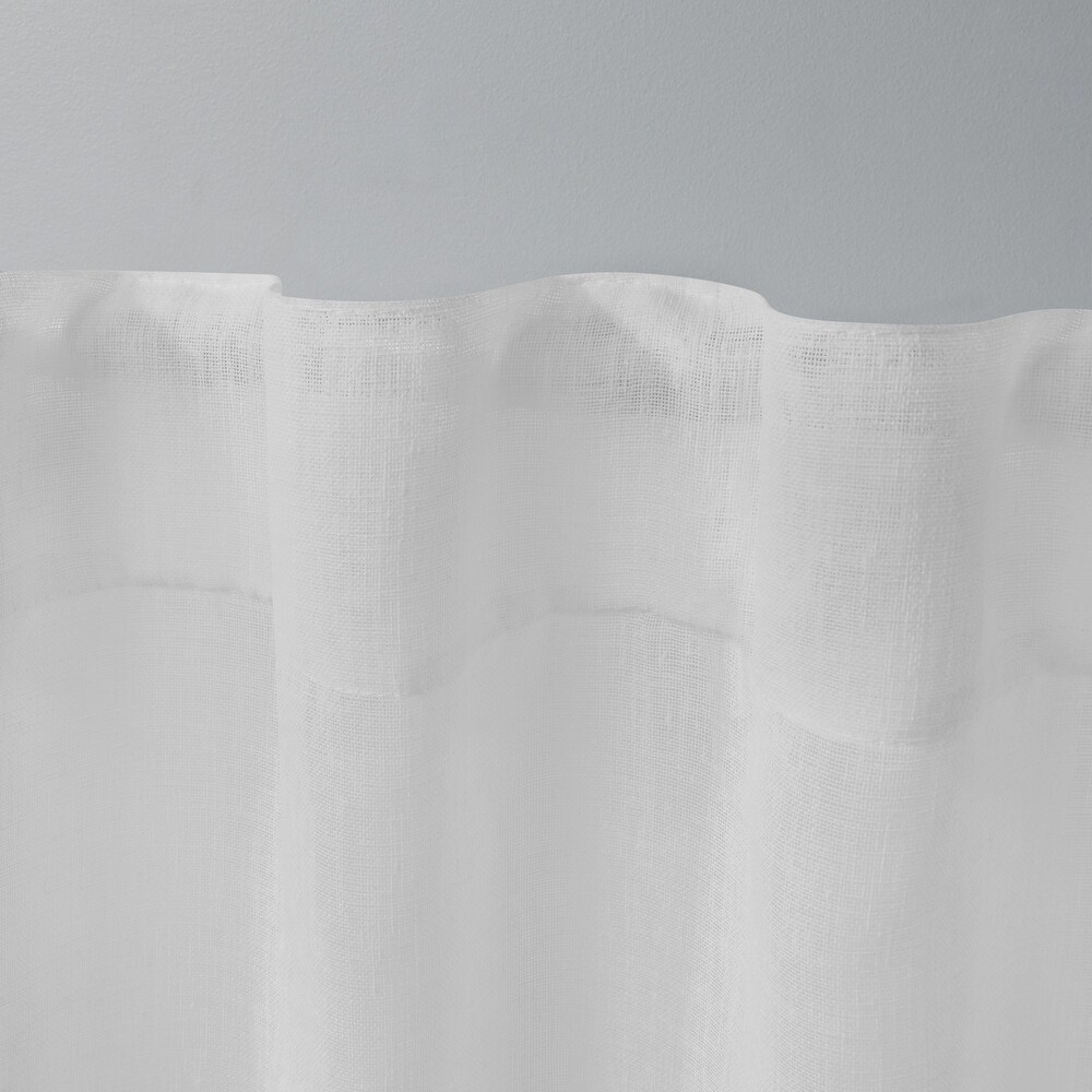 ATI Home Belgian Sheer Hidden Tab Top Curtain Panel Pair
