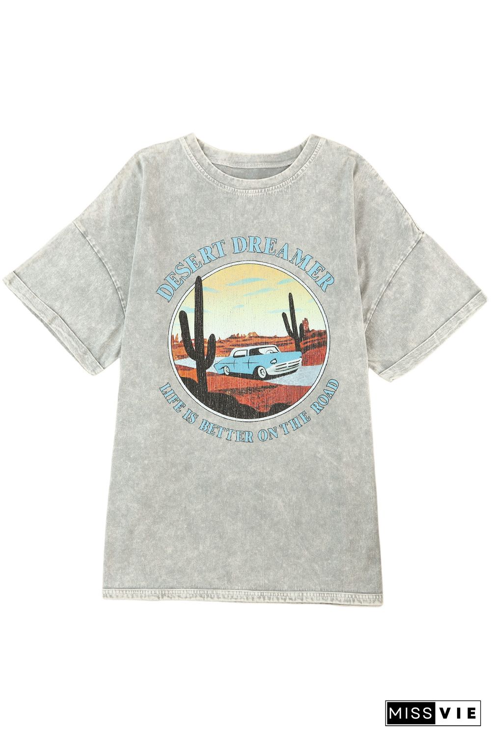 Gray Desert Dreamer Mineral Wash Graphic Tee