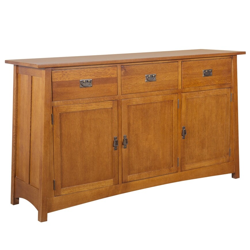 Mission 3 Door   3 Drawer Sideboard   70\