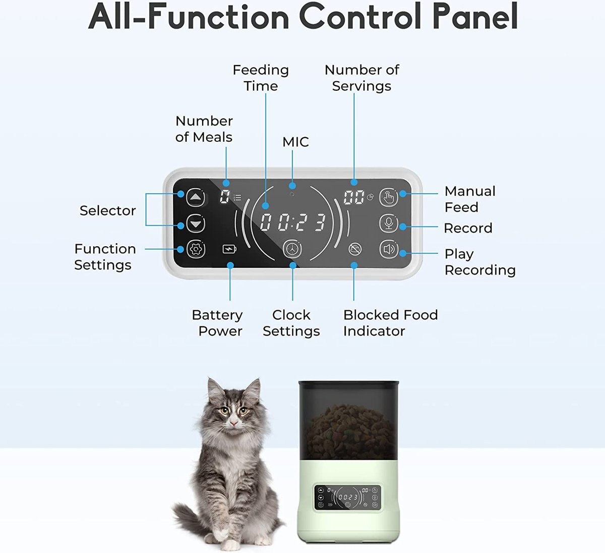 DOGNESS Programmable Automatic Dog and Cat Feeder