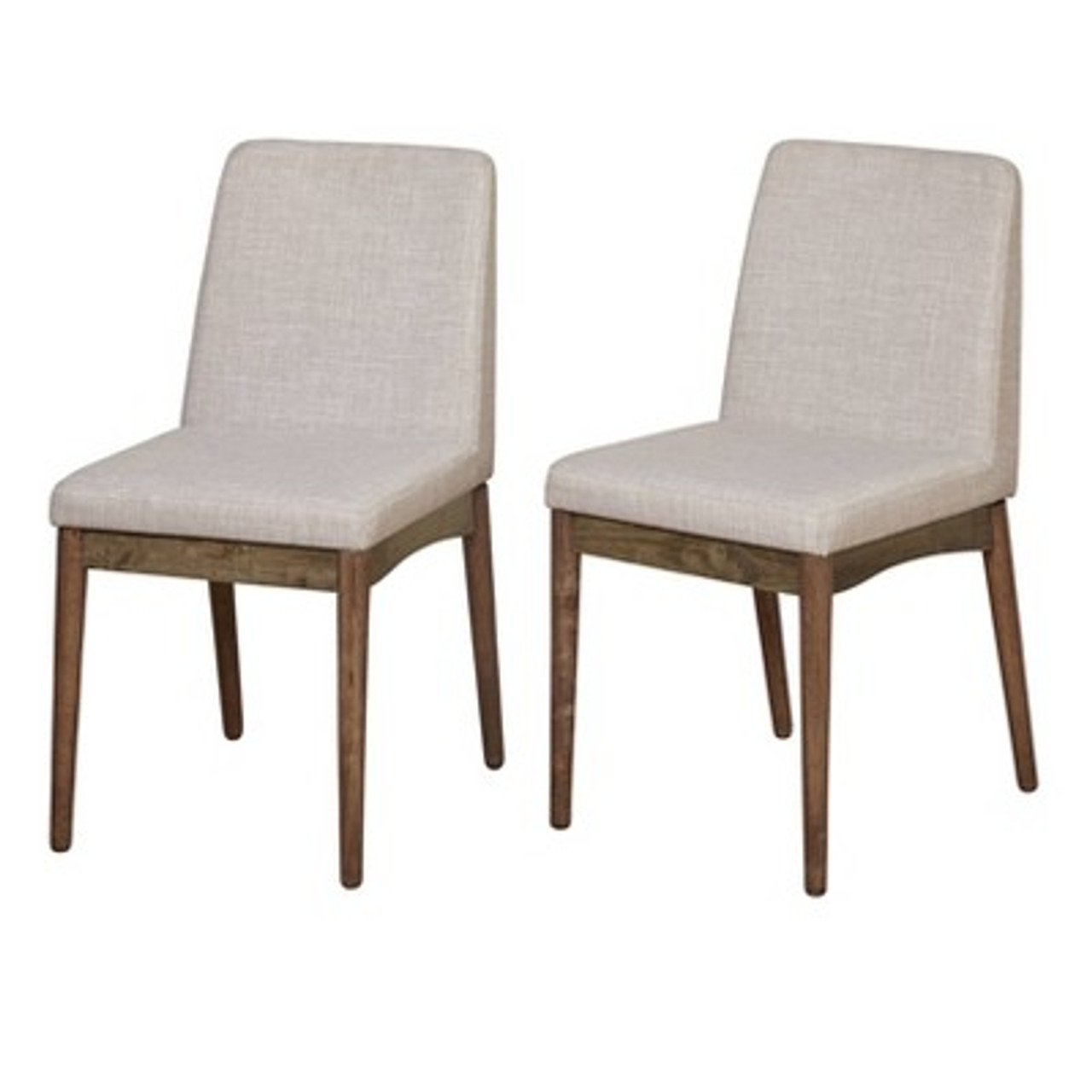 Set of 2 Element Dining Chairs Walnut - Buylateral